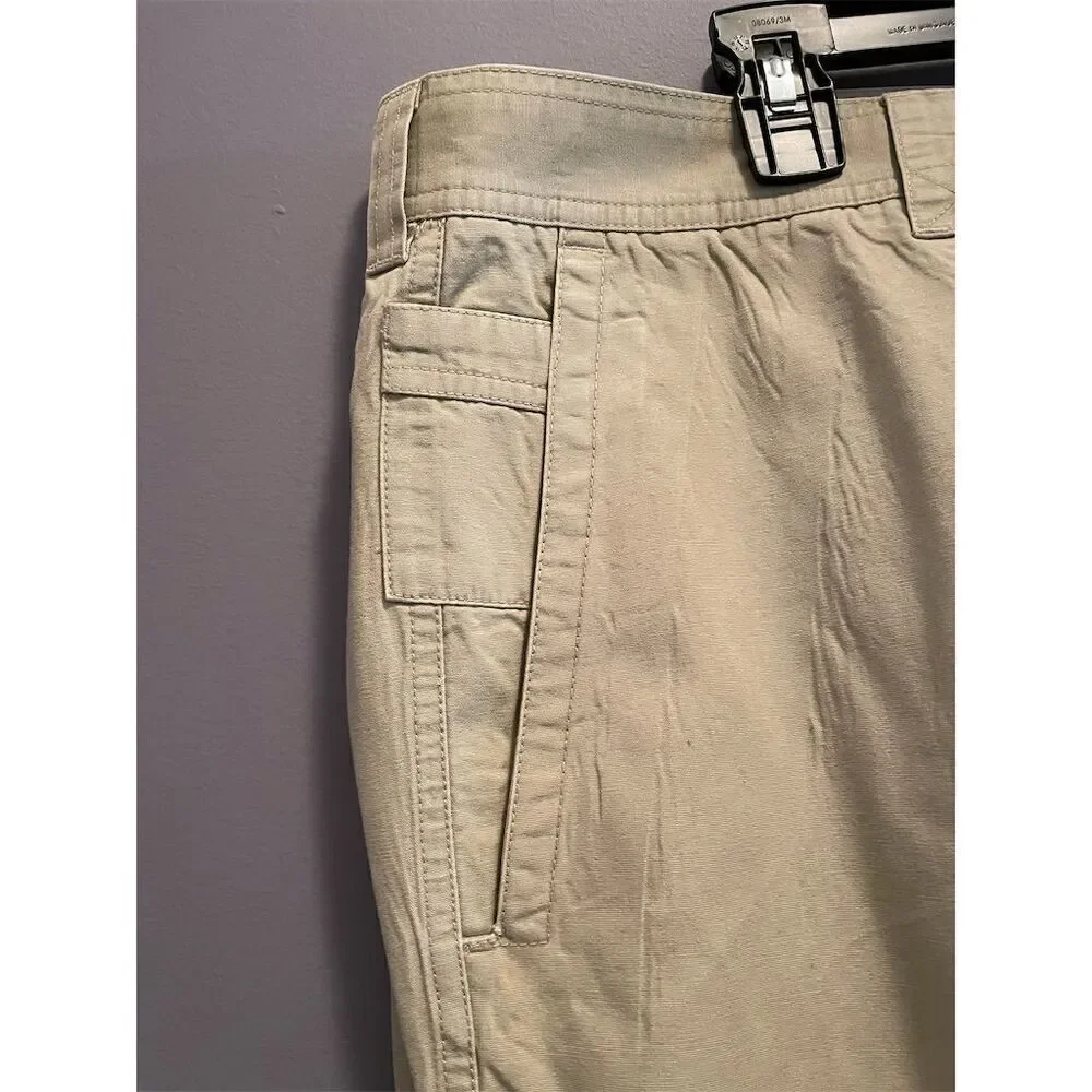 Columbia Men's Khaki Pants Beige 40x32 Relaxed Fit Pockets Casual, Outdoors